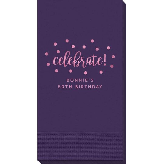 Confetti Dots Celebrate Guest Towels